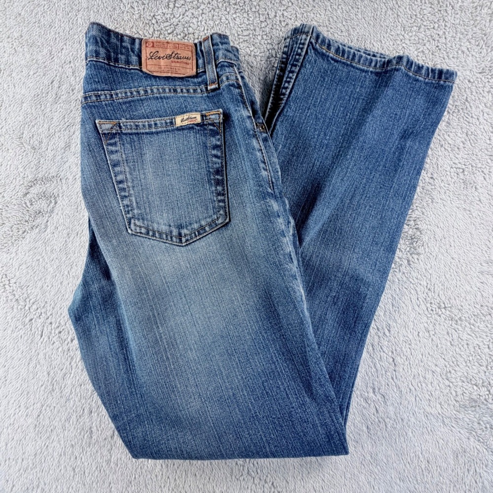Levi Strauss Signature Stretch Mid Rise Bootcut Jeans Womens 8 Medium Blue